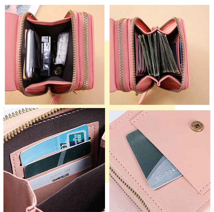 Leather Crossbody Phone Purse with Shoulder Strap G625