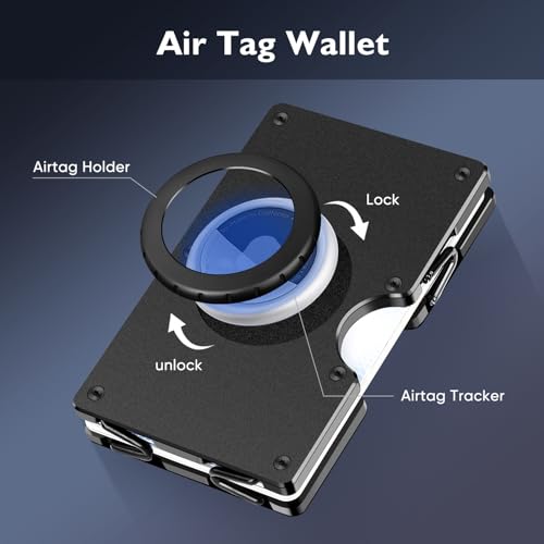 Slim Metal Money Clip Wallet with RFID Blocking for Men M341594
