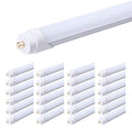 Single Pin T8 96" 8ft LED Tube 45W, 8' LED Fluorescent Tube Replacement,AC 85V 277V Input, 5000K Super Bright White,4500LM Frosted Lens Cover Super Bright 25-Pack… (25 Pack Frosted Cover)