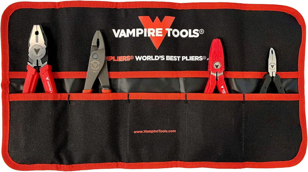 Screw Extractor Pliers Tool Set, 4-Piece with Tool Pouch W25135