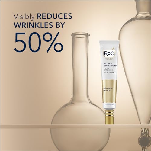 Retinol Deep Wrinkle Night Cream with Shea Butter and Glycolic Acid, 0.5 oz R34192