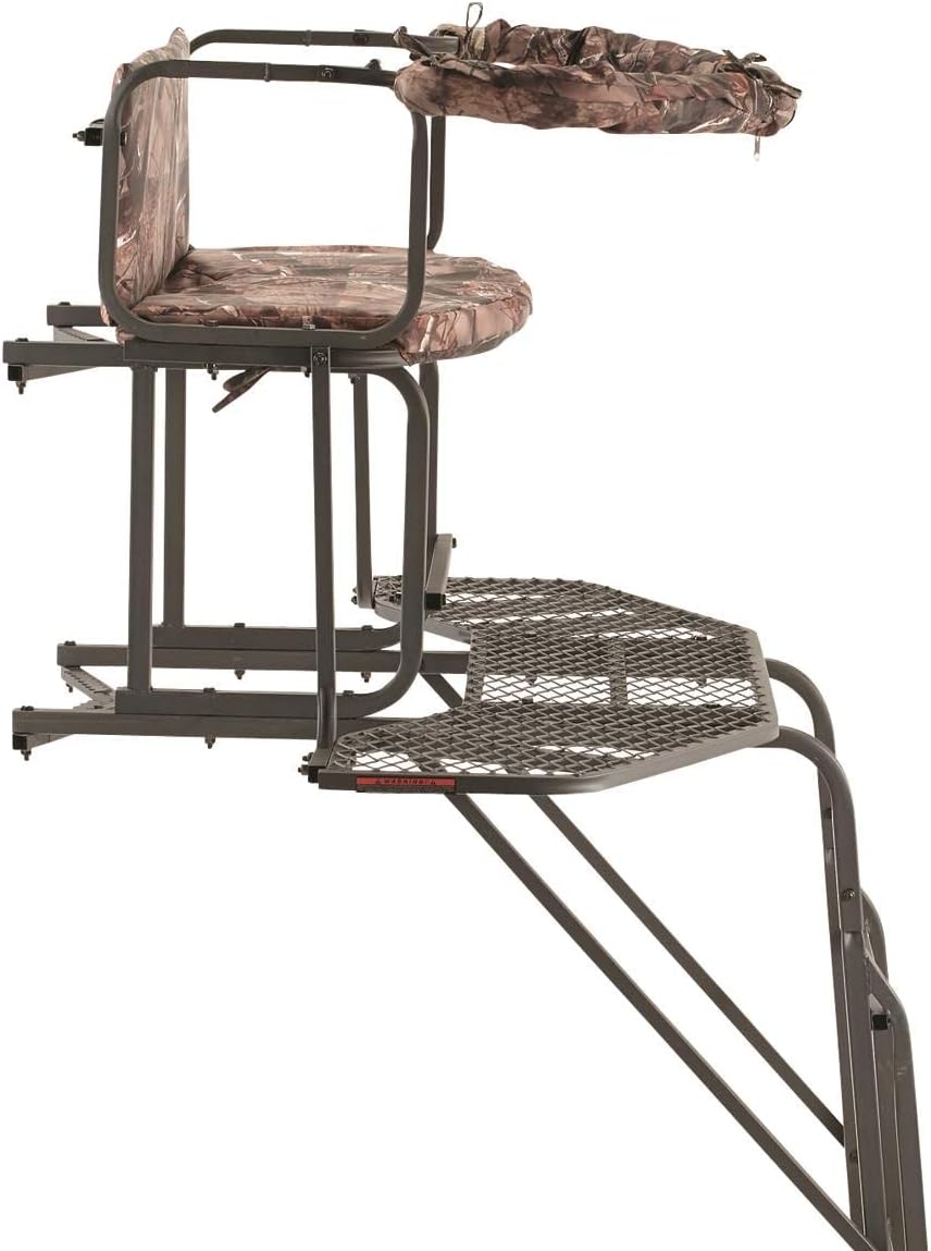 20' 2-Man Ladder Tree Stand with Hunting Blind I2452