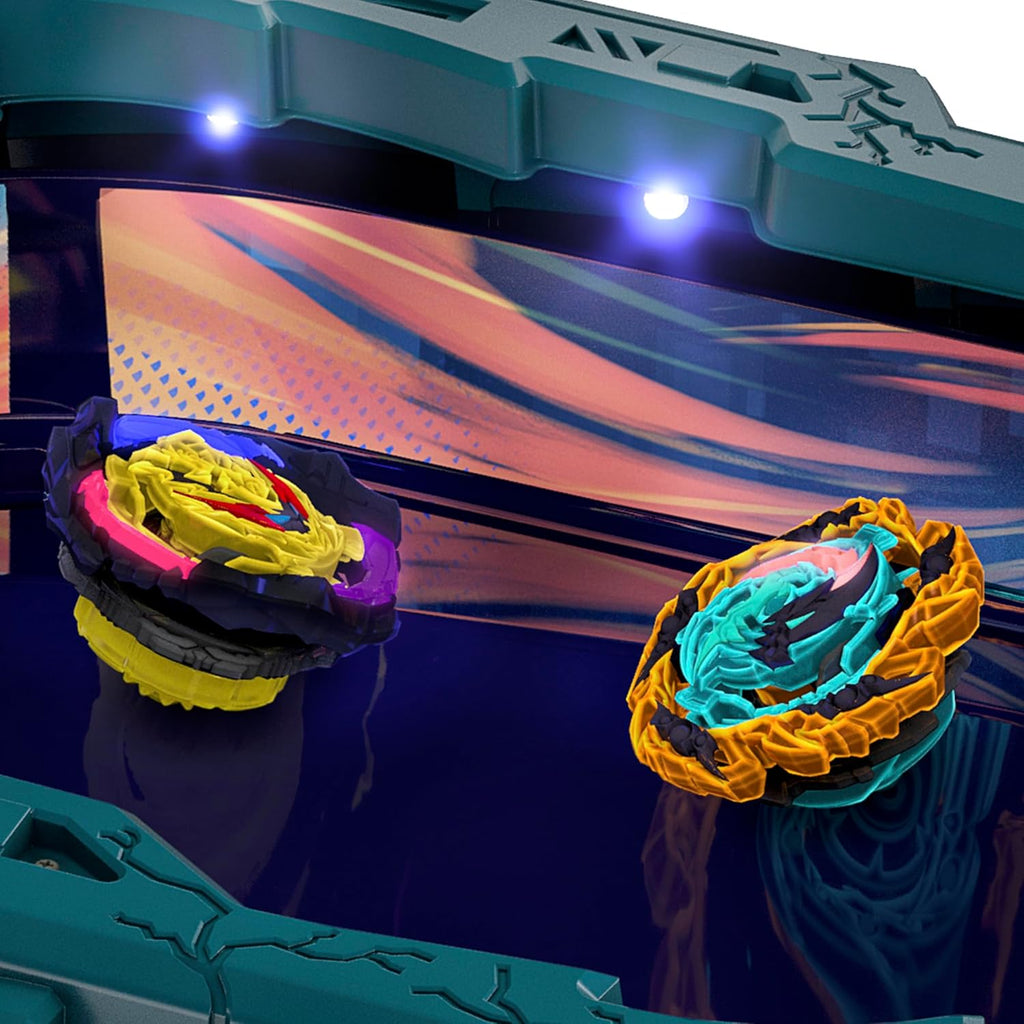 Spinning Tops Battle Set with Stadium and 2 Launchers, Toys for Ages 8 and Up E1571