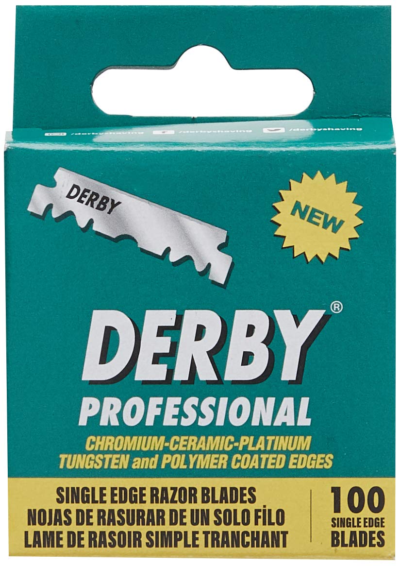 100 Derby Single Edge Razor Blades S401986
