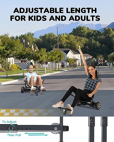 Hoverboard Go Kart Seat Attachment for Kids and Adults R361