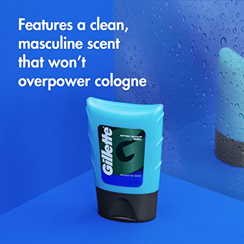 After Shave Gel for Men, Calms and Soothes Sensitive Skin, 2.5 oz, Pack of 6 D62697
