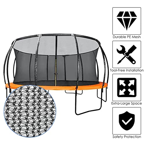 Replacement Safety Net for 10-14 ft Round Trampoline Frames Y3839