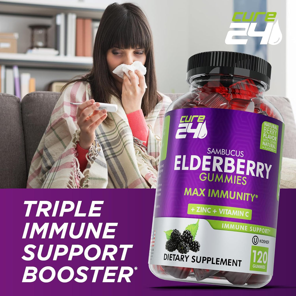 Elderberry Gummies with Vitamin C and Zinc Y749108