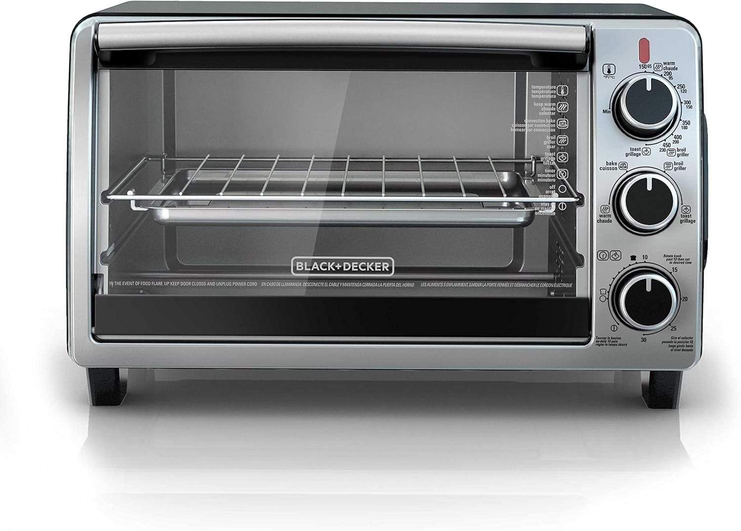6-Slice Convection Oven, Black/Silver H227954