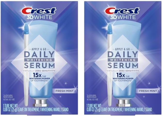 Crest Whitening Emulsions Leave-on Teeth Whitening Gel Kit With LED Accelerator Light, 0.63 Oz