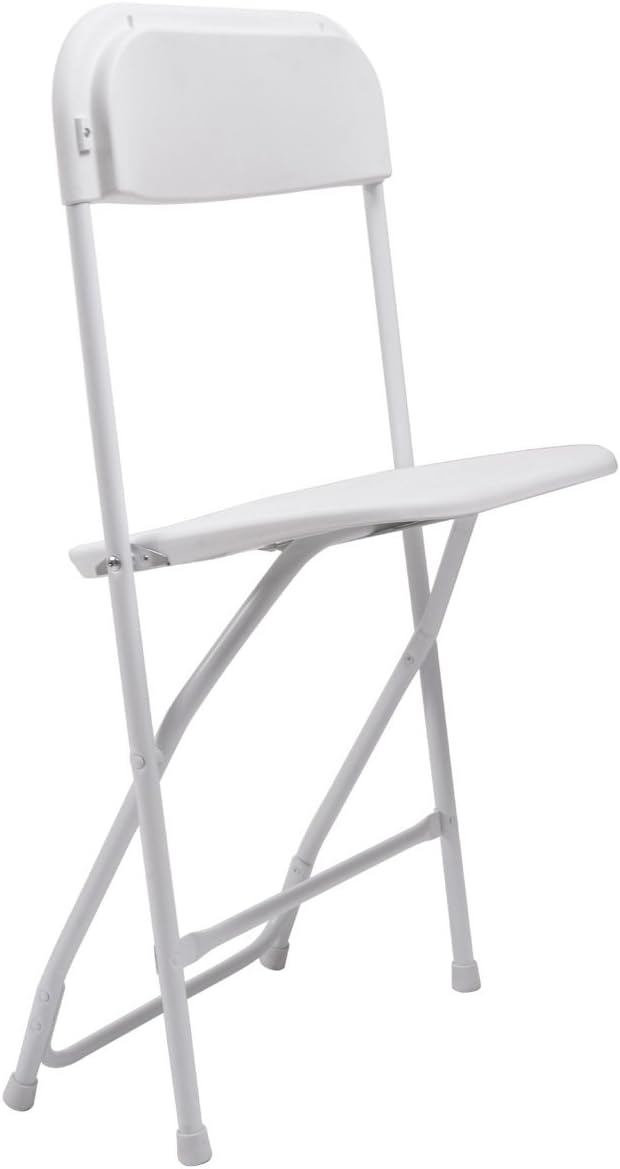 Plastic Folding Chair 10-Pack Stackable for Indoor & Outdoor Events W438358