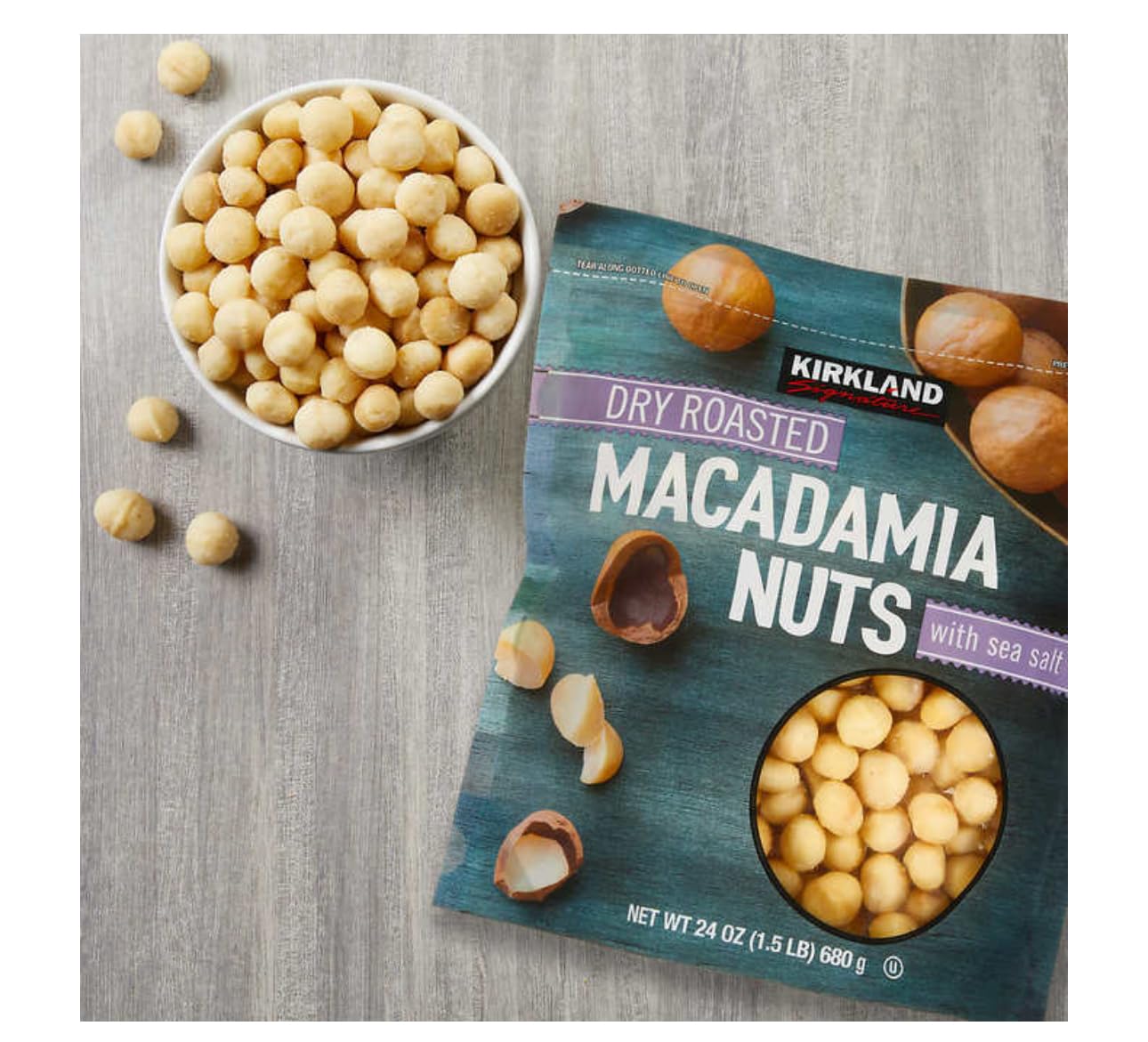 Dry Roasted Macadamia Nuts, 1.5 lbs T7730