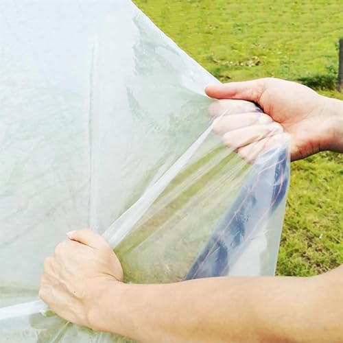 7x7 FT Clear Waterproof PVC Tarpaulin for Garden Pavilion O806516