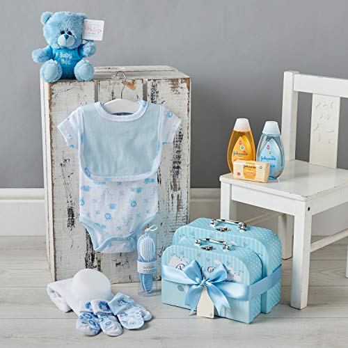 Newborn Baby Boy Gift Set - 12 Piece Essentials in Blue M6955