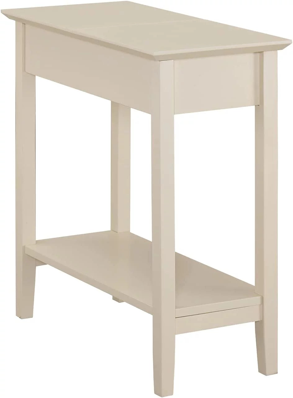 Narrow End Table with Storage Shelf for Small Spaces I331605