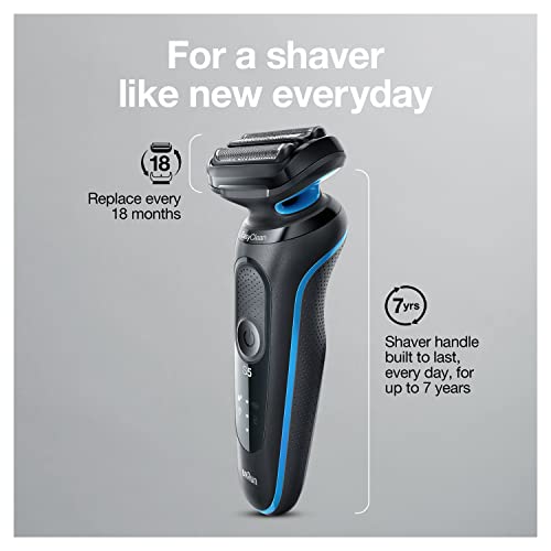 Electric Shaver with Charging Stand, Beard Trimmer, Wet & Dry W118