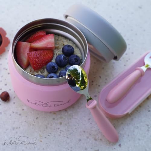 Stainless Steel Vacuum Insulated Food Jar, Leak-Proof Soup Thermos for Kids and Adults H58736