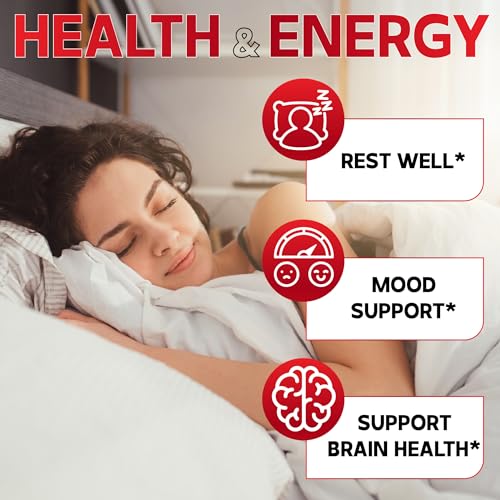 Magnesium L-Threonate Supplement with L-Theanine & Apigenin, 60 Capsules W8847