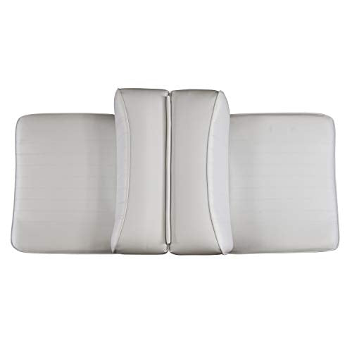 Deluxe Lounge Seat and Mid-Back Fishing Boat Seat, Grey/Navy D4609