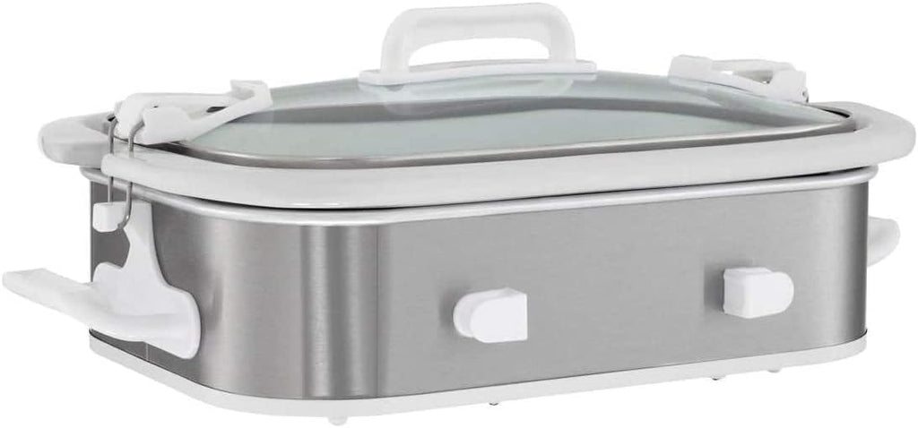 3.5 Quart Rectangular Casserole Slow Cooker with Locking Lid R7218