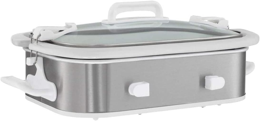 3.5 Quart Rectangular Casserole Slow Cooker with Locking Lid R7218