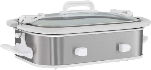 3.5 Quart Rectangular Casserole Slow Cooker with Locking Lid R7218