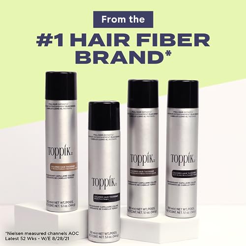 Colored Hair Thickener Spray for Root Touchup, 5.1 oz B258791