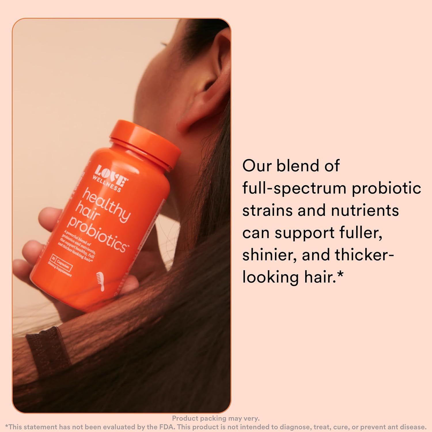 Healthy Hair Probiotics with Biotin and Vitamin B12 & B6, 30 Capsules P27054