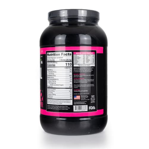Whey Protein Powder for Women, Low Carb, Gluten Free, Creamy Vanilla, 2 lb Z214