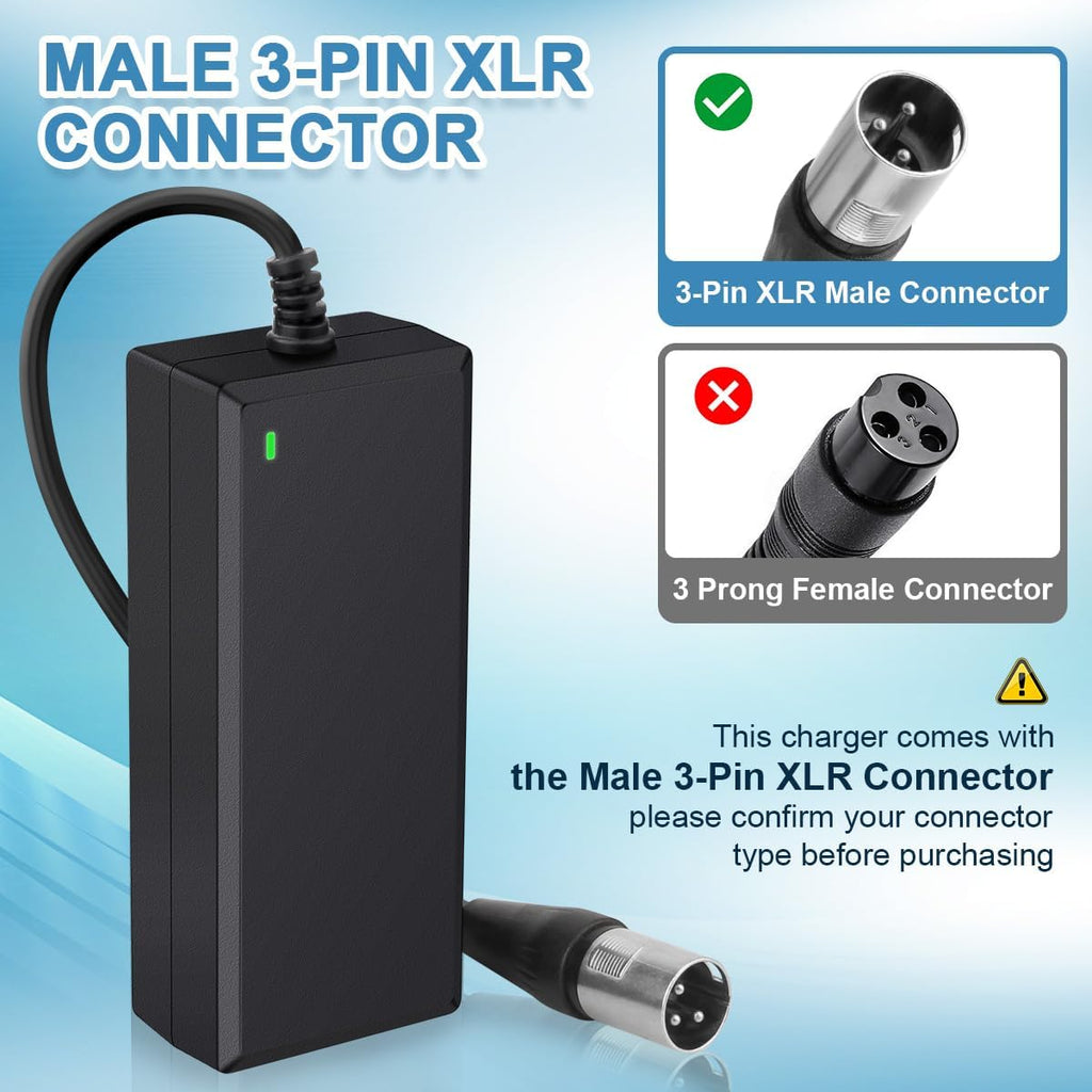 XLR Electric Scooter Battery Charger 24V 2A C8845