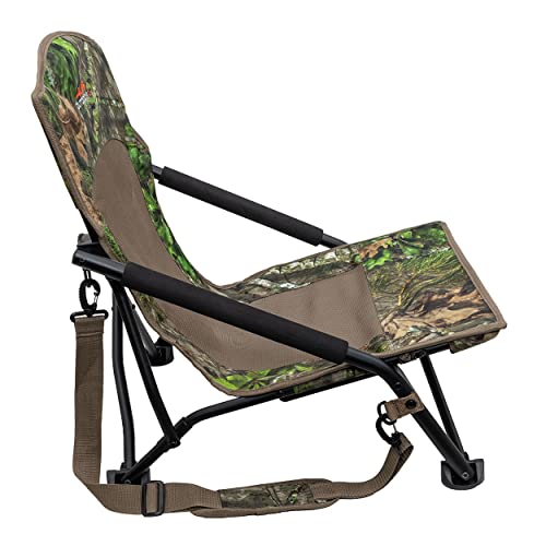 Turkey Hunting Chair with Foldable Low Profile Design and Padded Carry Strap U79422