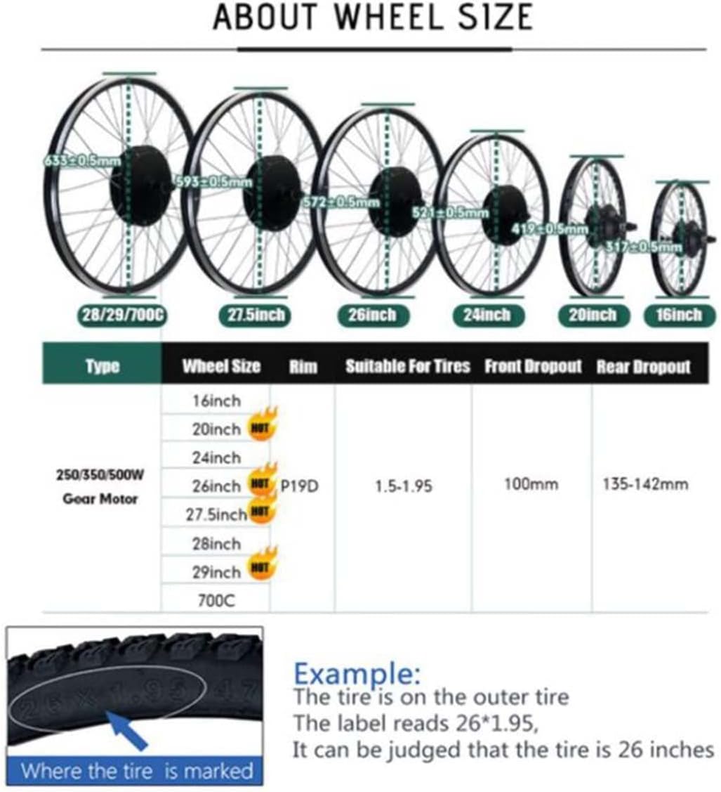 Front Wheel Ebike Conversion Kit with LCD Display C32277
