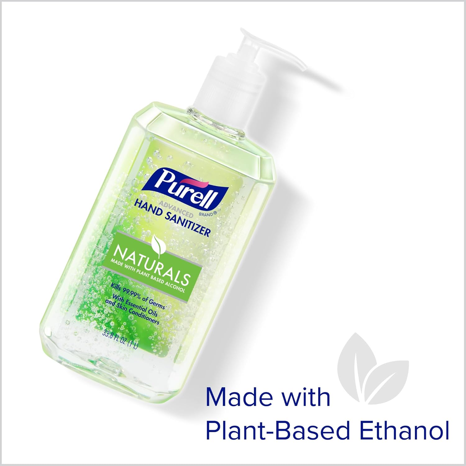 Hand Sanitizer with Plant-Based Alcohol, Citrus Scent, 1 Liter Pump Bottle Y793642