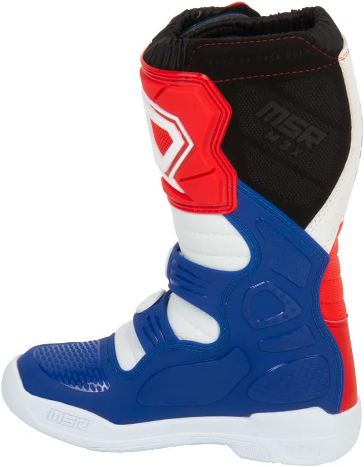Youth Motocross Boots Red White Blue B897328