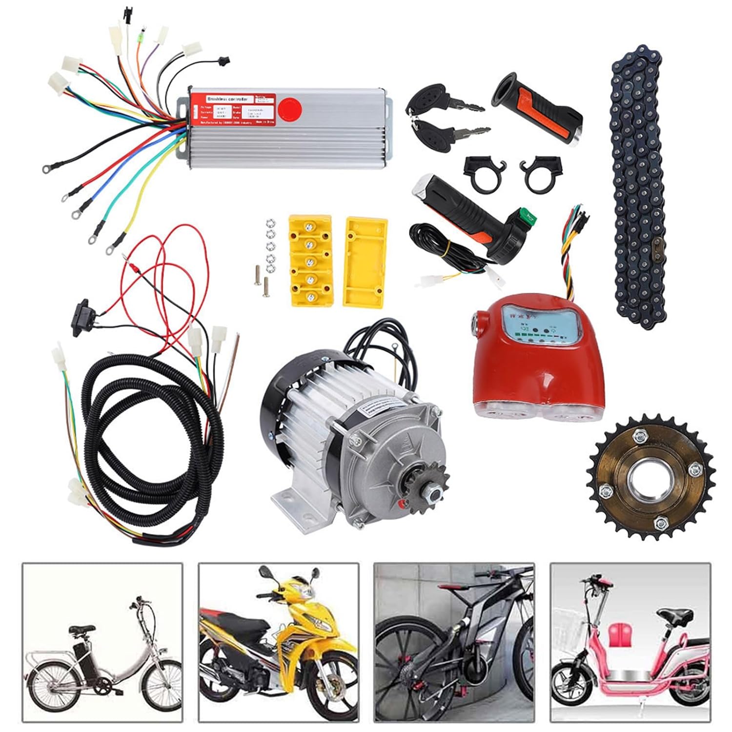 48V 800W Brushless Motor Kit for Bike Tricycle Scooter K811