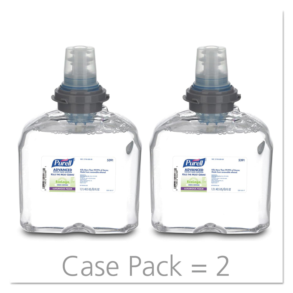 Instant Hand Sanitizer Foam Refill, 1200mL, Pack of 2 G514821