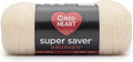 Red Heart Cream Super Saver Brushed Yarn