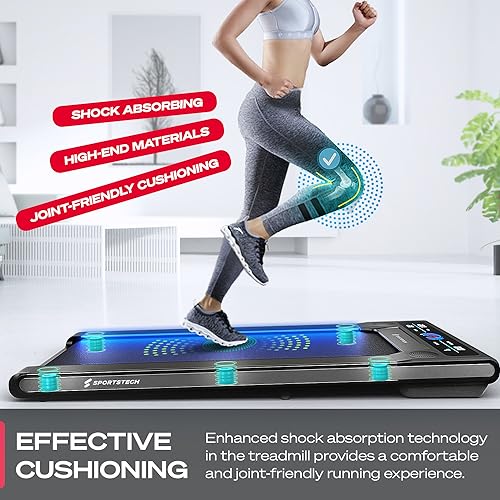 Under Desk Treadmill for Home, Portable with Remote and LED Display Q4644