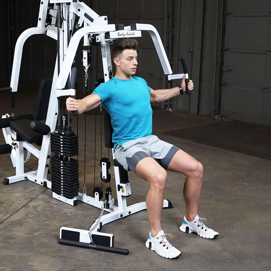 Multi-Station Home Gym Machine with 210lbs Weight Stack H619