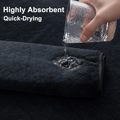 Extra Large Bath Towel Set of 8, 600GSM Microfiber Quick Dry Absorbent D7659