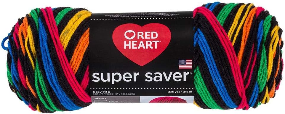 Red Heart Super Saver Primary Stripes