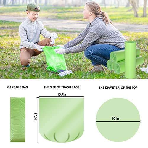Biodegradable Trash Bags 4-6 Gallon, 100 Counts, Extra Thick M699040