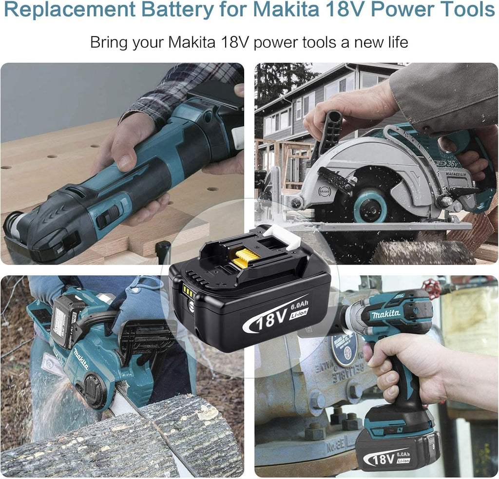 18V 6000mAh Lithium Battery Replacement with LED Indicator N8922