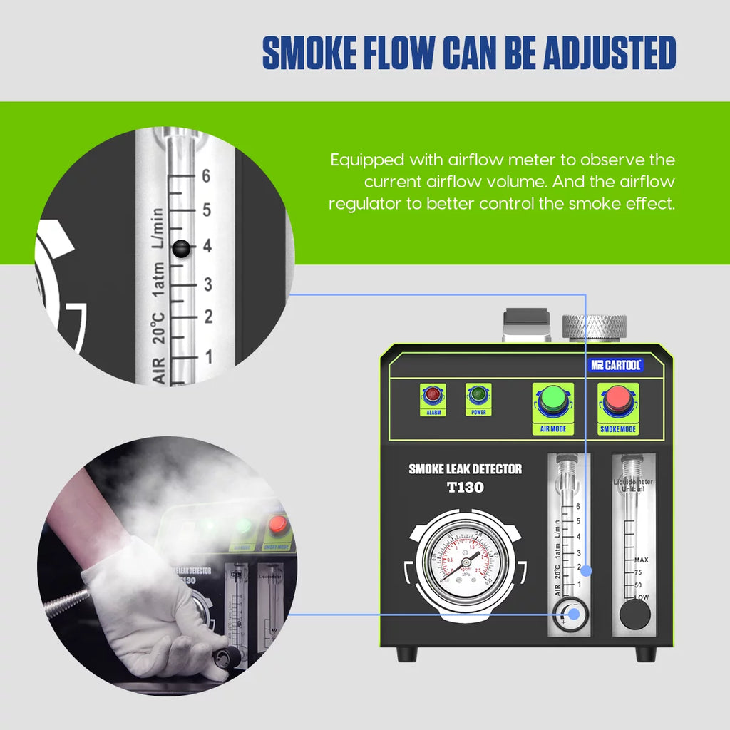 Smoke Leak Detector, EVAP Vacuum Smoke Machine, Vehicle Diagnostic Tool V531