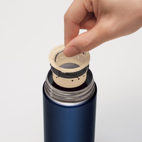 Stainless Steel Travel Mug with Tea Leaf Filter, Pink I986