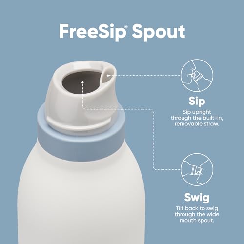 Insulated Stainless Steel Water Bottle with Straw, 24 oz, BPA-Free S8977