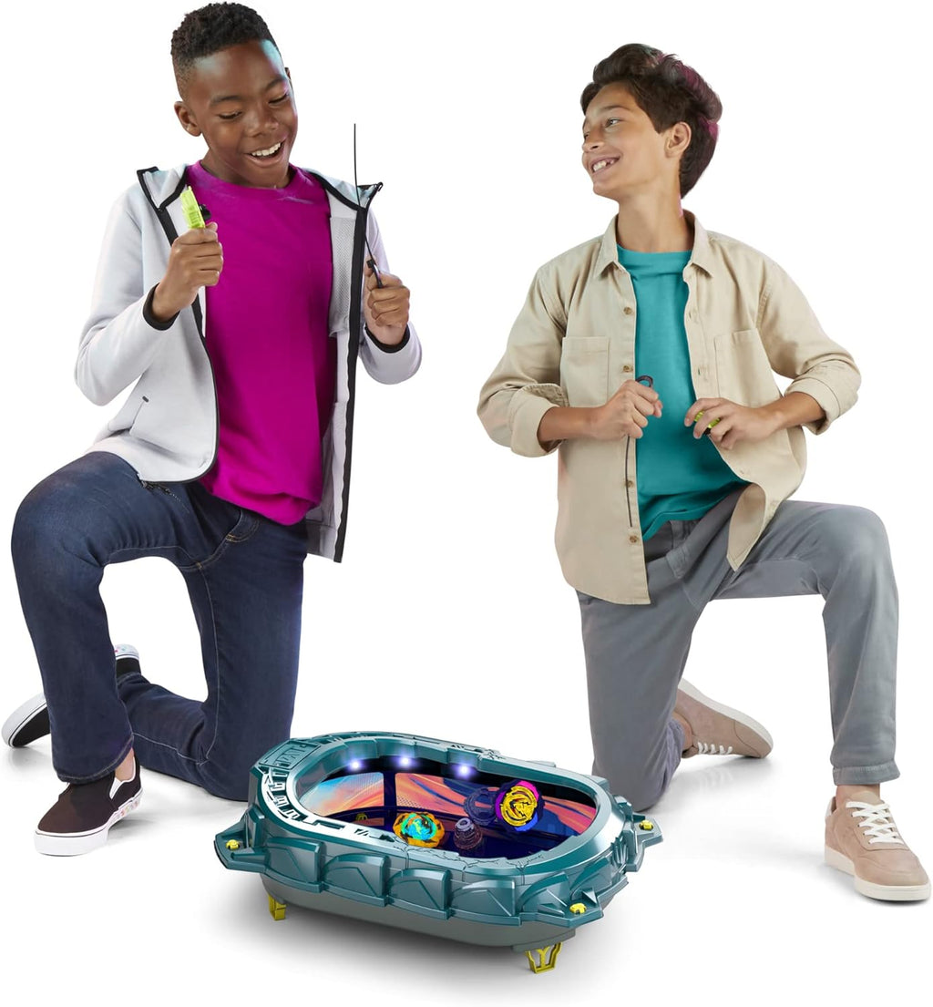 Spinning Tops Battle Set with Stadium and 2 Launchers, Toys for Ages 8 and Up E1571
