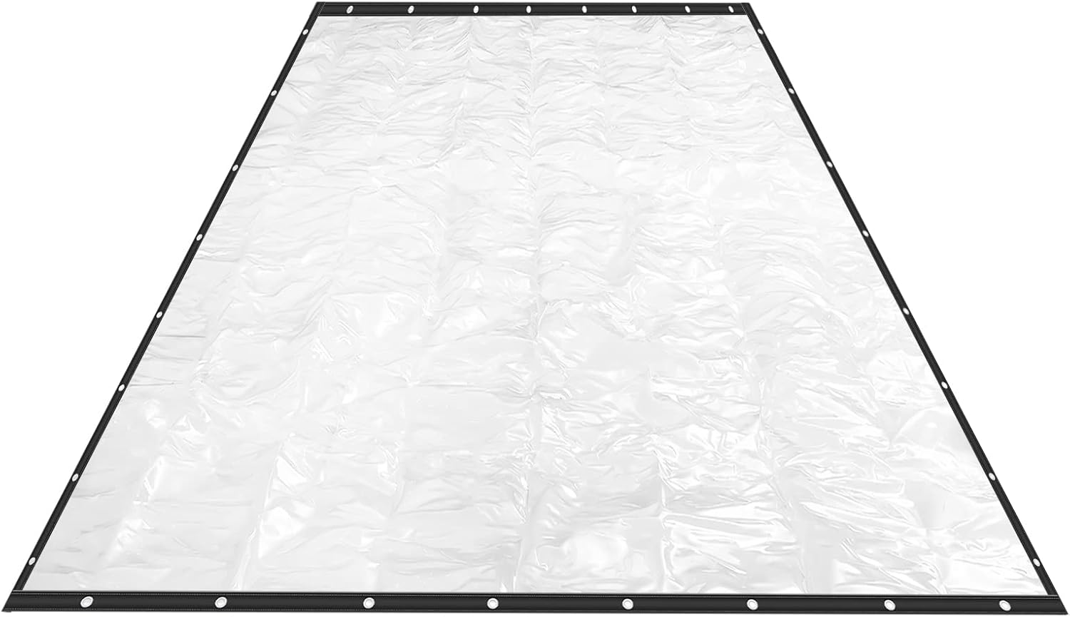 8×20FT Clear PVC Tarp Curtain Waterproof Patio Enclosure J408
