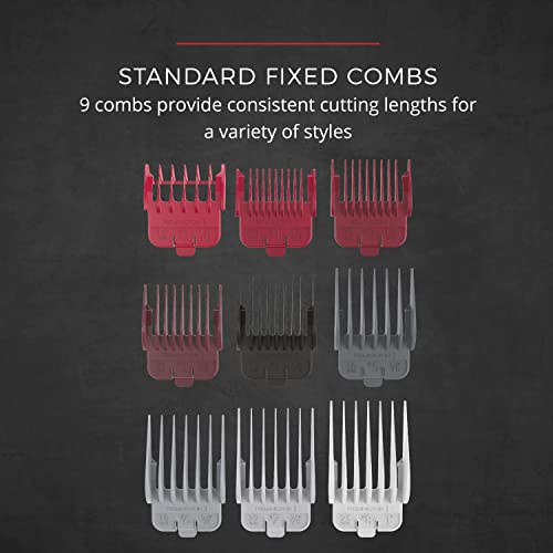 Haircut Kit for Men with Fixed Combs and Travel Case L1919