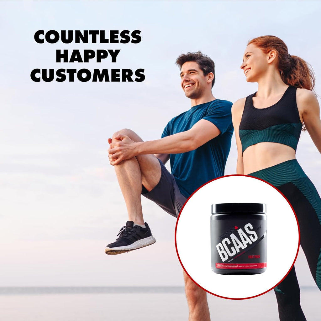 BCAA Powder Amino Acids Blend for Recovery and Endurance, Fruit Punch, 30 Servings E5097